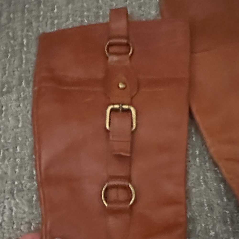 A. Soliani Italian Brown Leather Knee-High Boston 8.5 m - Picture 5 of 5